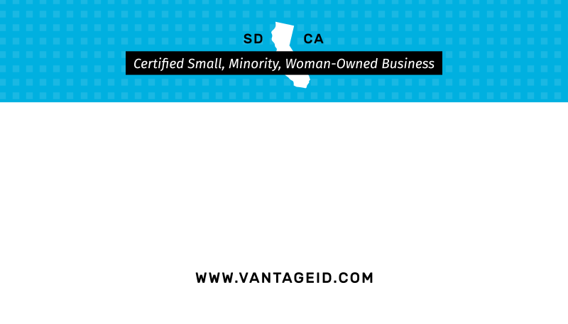 VantageID business card - back