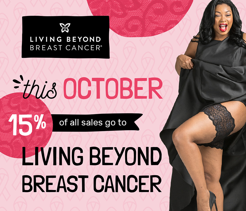 Bandelettes Living Beyond Breast Cancer promo design